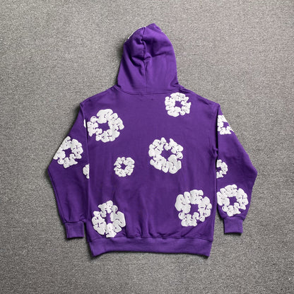 SWEAT À CAPUCHE EN COTON AVEC COURONNE DE DENIM TEARS VIOLET