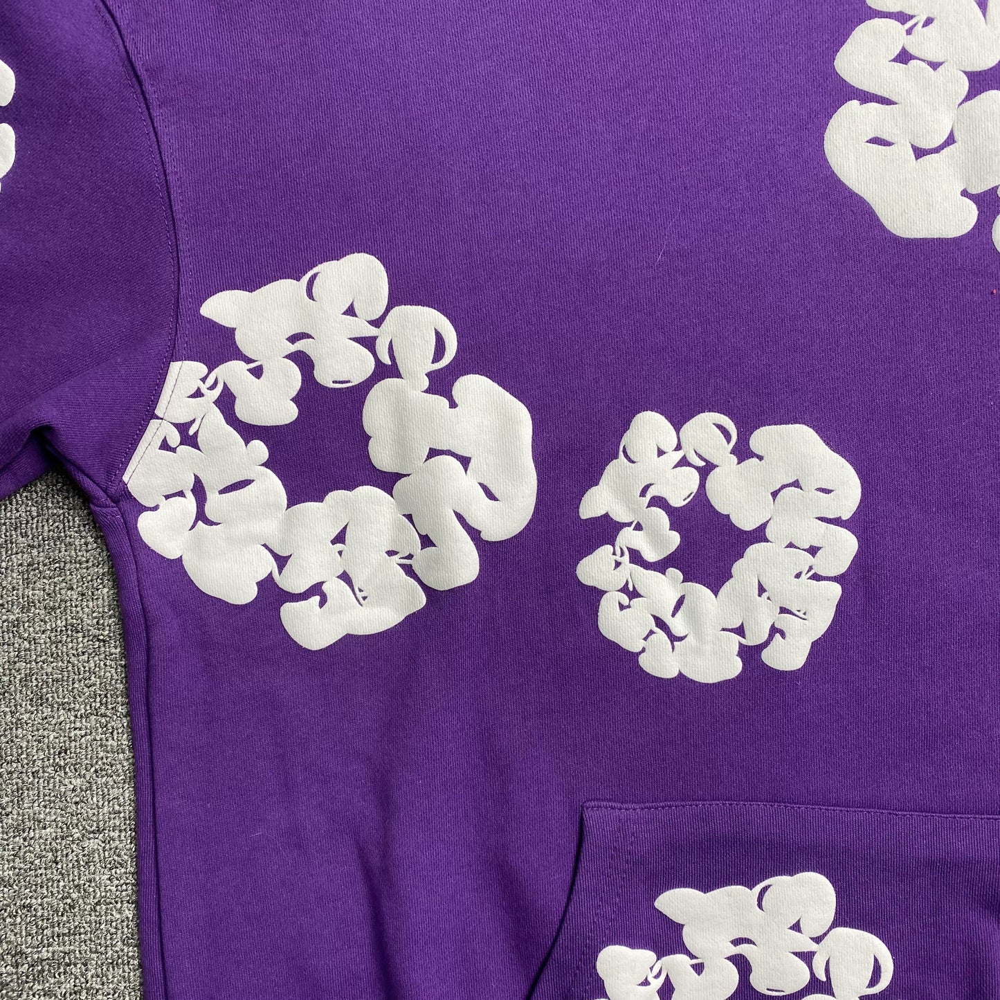 SWEAT À CAPUCHE EN COTON AVEC COURONNE DE DENIM TEARS VIOLET