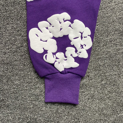 SWEAT À CAPUCHE EN COTON AVEC COURONNE DE DENIM TEARS VIOLET