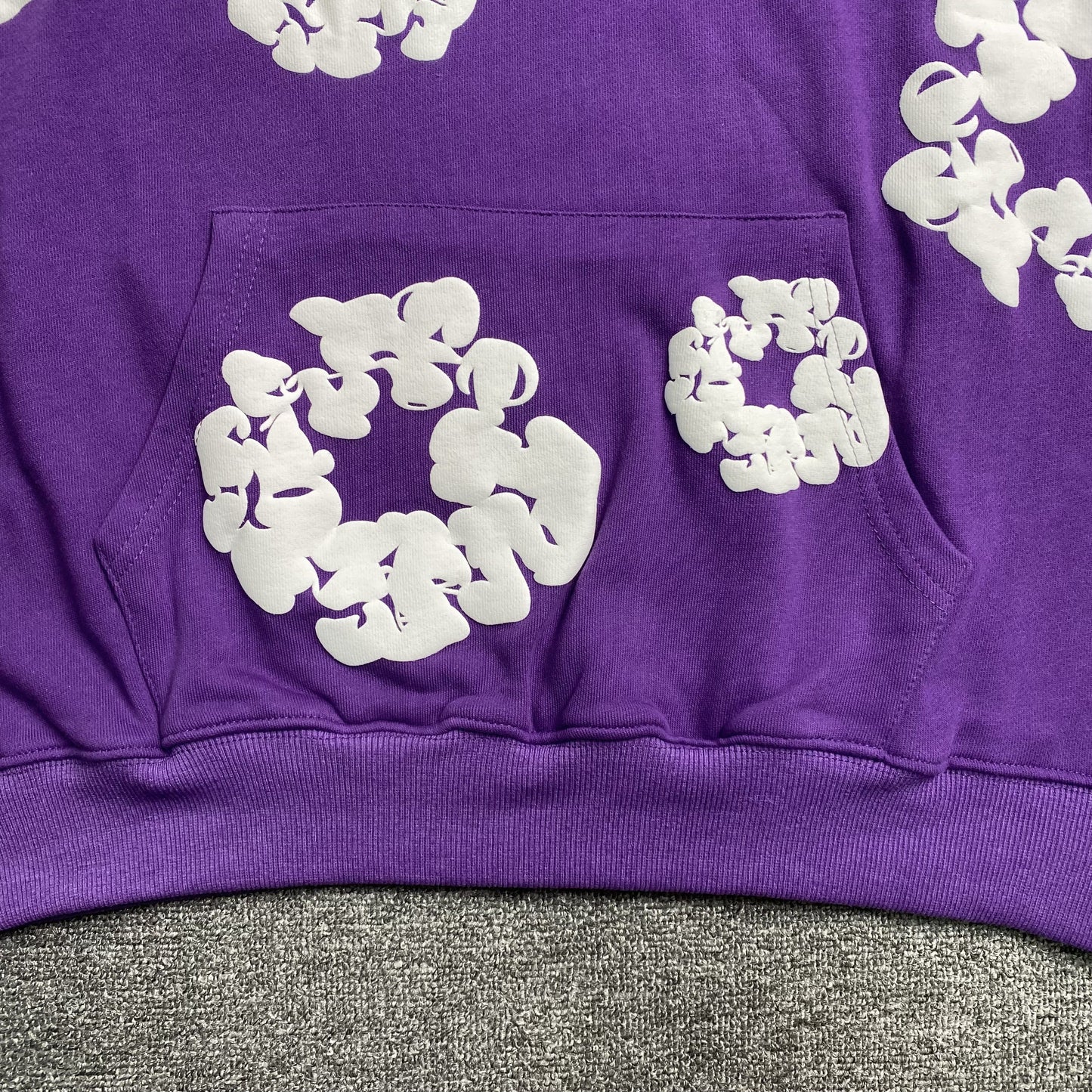SWEAT À CAPUCHE EN COTON AVEC COURONNE DE DENIM TEARS VIOLET