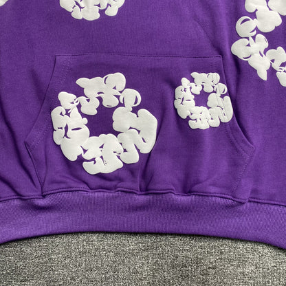 SWEAT À CAPUCHE EN COTON AVEC COURONNE DE DENIM TEARS VIOLET