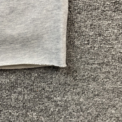 Short en coton gris déchiré à motif couronne