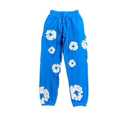 PANTALON DE SURVÊTEMENT EN COTON AVEC COURONNE DE DENIM TEARS BLEU AZUR