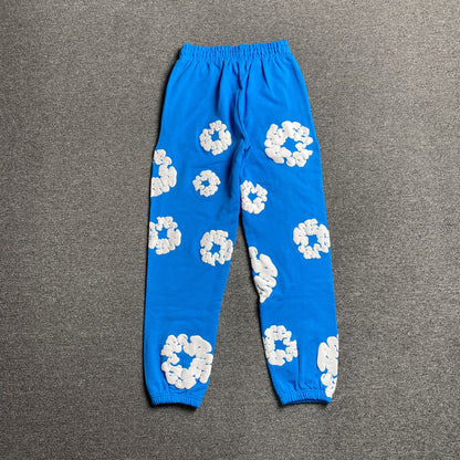 PANTALON DE SURVÊTEMENT EN COTON AVEC COURONNE DE DENIM TEARS BLEU AZUR