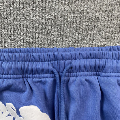 PANTALON DE SURVÊTEMENT EN DENIM TEARS, COURONNE DE COTON, BLEU