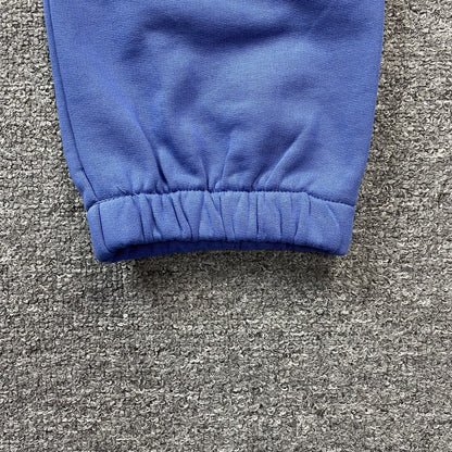 PANTALON DE SURVÊTEMENT EN DENIM TEARS, COURONNE DE COTON, BLEU