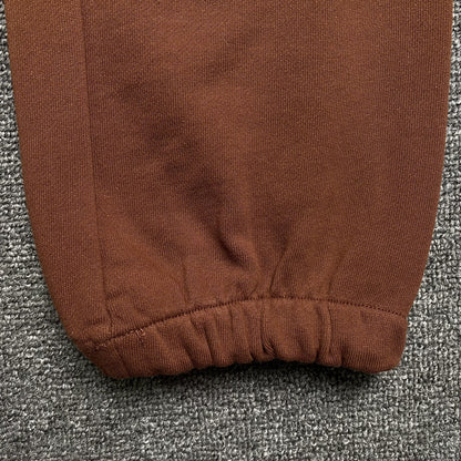 PANTALON DE SURVÊTEMENT MARRON EN DENIM TEARS ET COTON WREATH