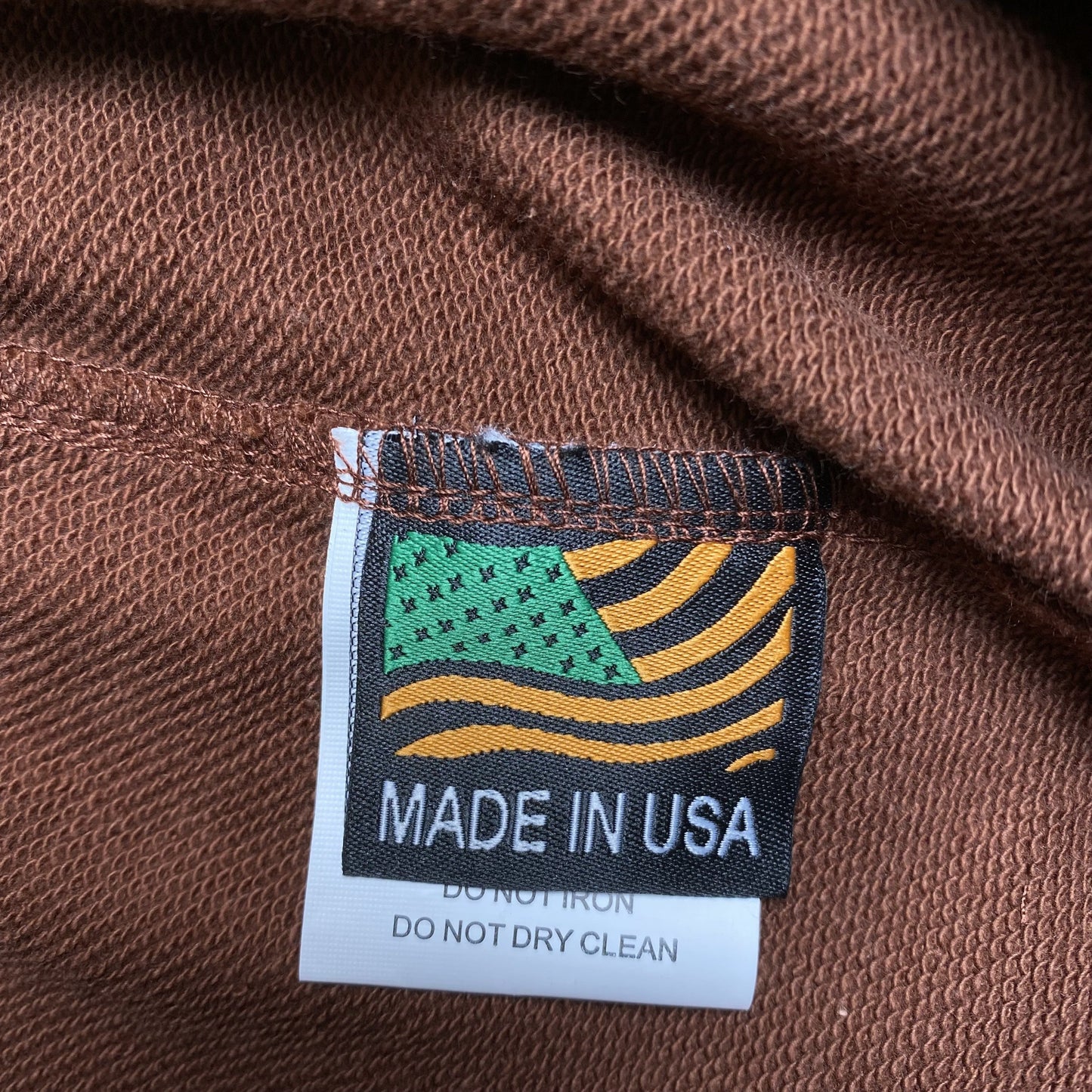 PANTALON DE SURVÊTEMENT MARRON EN DENIM TEARS ET COTON WREATH