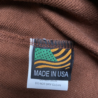 PANTALON DE SURVÊTEMENT MARRON EN DENIM TEARS ET COTON WREATH