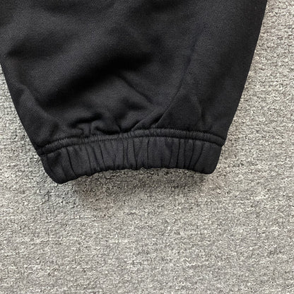 PANTALON DE SURVÊTEMENT EN DENIM TEARS, COURONNE DE COTON, NOIR MONOCHROME