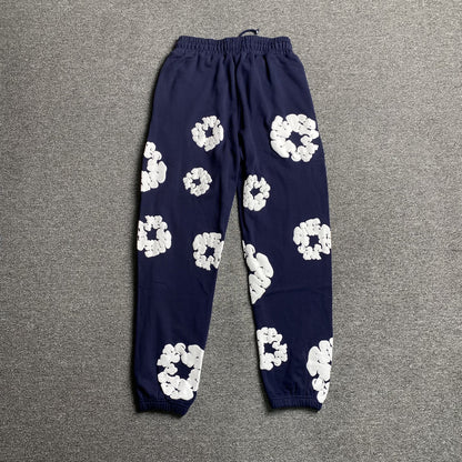 PANTALON DE SURVÊTEMENT EN DENIM TEARS COURONNE DE COTON MARINE