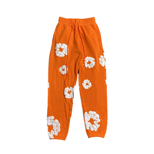 PANTALON DE SURVÊTEMENT ORANGE EN COTON ET DENIM TEARS