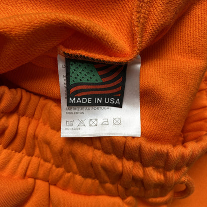 PANTALON DE SURVÊTEMENT ORANGE EN COTON ET DENIM TEARS