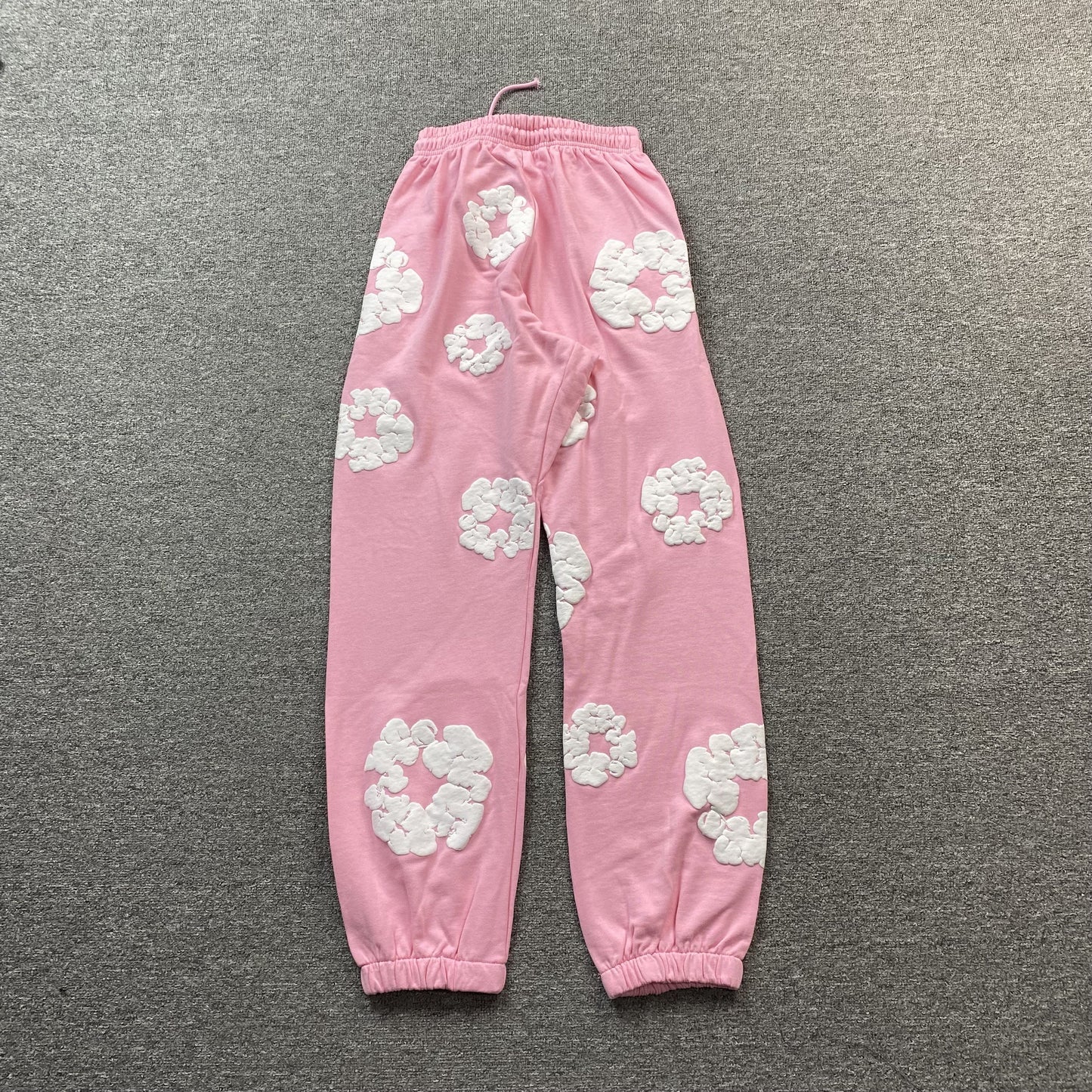 PANTALON DE SURVÊTEMENT ROSE EN COTON ET COURONNE DE JEAN LARMES