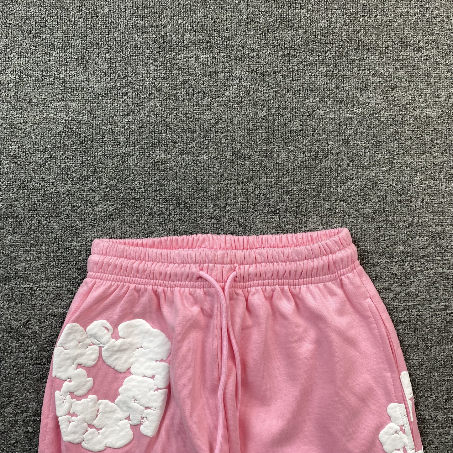 PANTALON DE SURVÊTEMENT ROSE EN COTON ET COURONNE DE JEAN LARMES