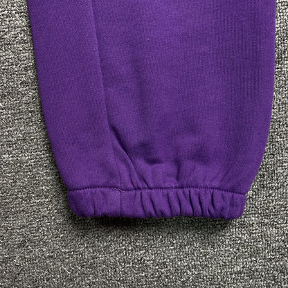 PANTALON DE SURVÊTEMENT EN COTON AVEC COURONNE DE DENIM TEARS VIOLET