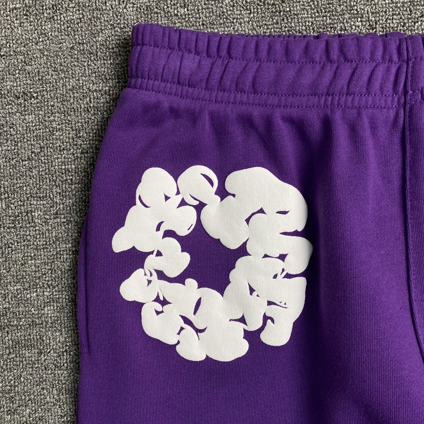 PANTALON DE SURVÊTEMENT EN COTON AVEC COURONNE DE DENIM TEARS VIOLET