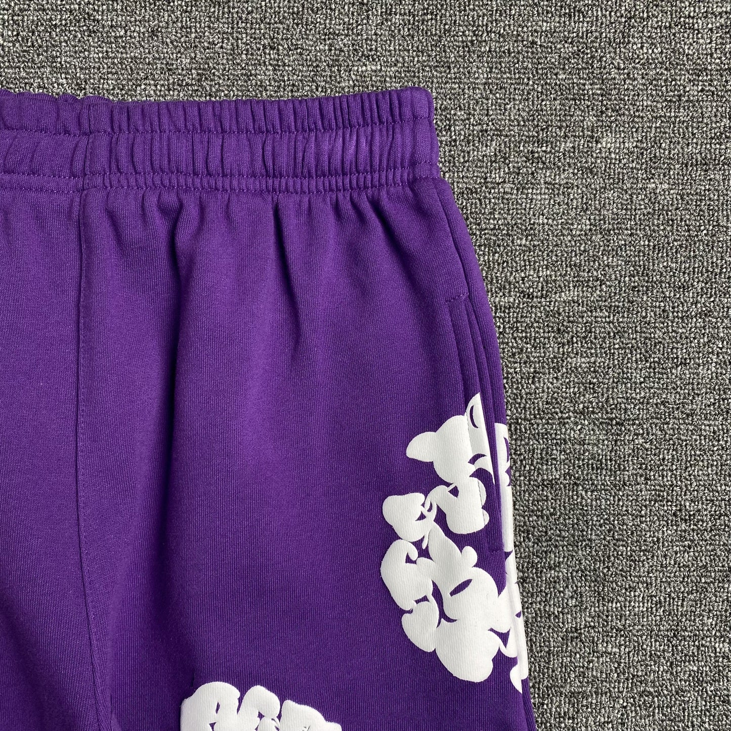 PANTALON DE SURVÊTEMENT EN COTON AVEC COURONNE DE DENIM TEARS VIOLET
