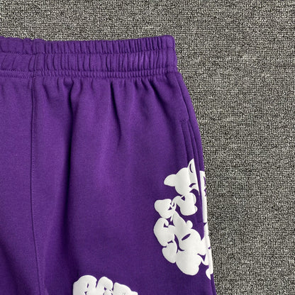 PANTALON DE SURVÊTEMENT EN COTON AVEC COURONNE DE DENIM TEARS VIOLET