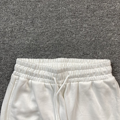 PANTALON DE SURVÊTEMENT BLANC EN DENIM TEARS ET COTON AVEC COURONNE