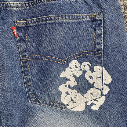 DENIM TEARS x LEVI'S COTTON WREATH JEANS BLEU