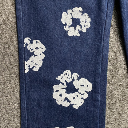 DENIM TEARS x LEVI'S COTTON WREATH JEANS BLEU FONCÉ