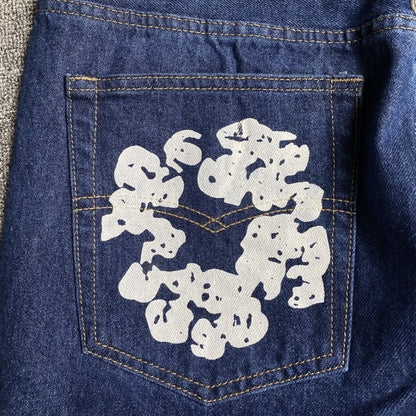 DENIM TEARS x LEVI'S COTTON WREATH JEANS BLEU FONCÉ