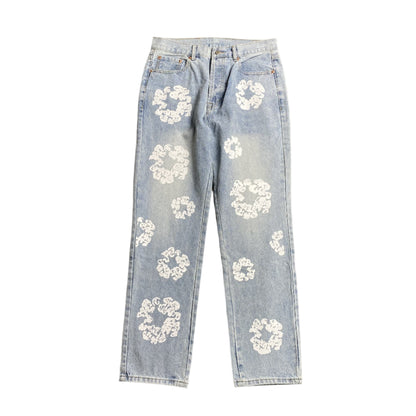 DENIM TEARS x LEVI'S COTTON WREATH JEANS DÉLAVAGE LÉGER