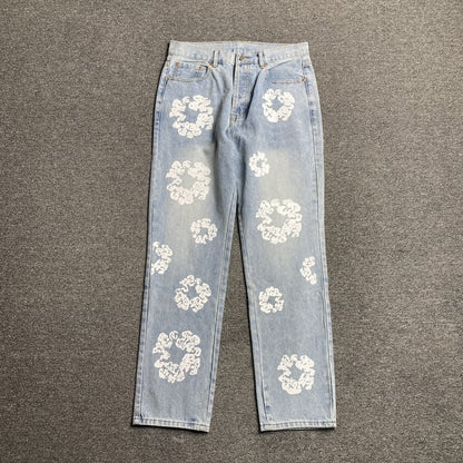 DENIM TEARS x LEVI'S COTTON WREATH JEANS DÉLAVAGE LÉGER