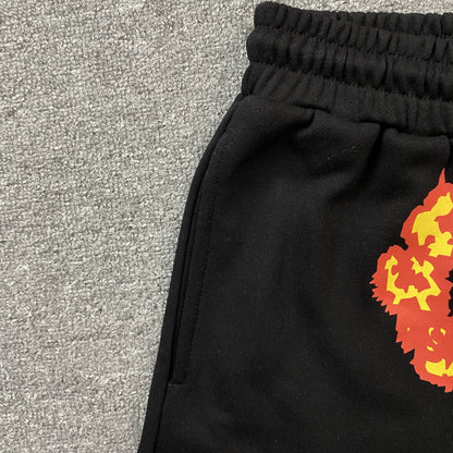 Short en coton noir DENIM TEARS x OFFSET avec couronne