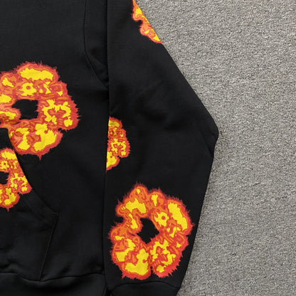 Sweat à capuche noir DENIM TEARS x OFFSET WREATH