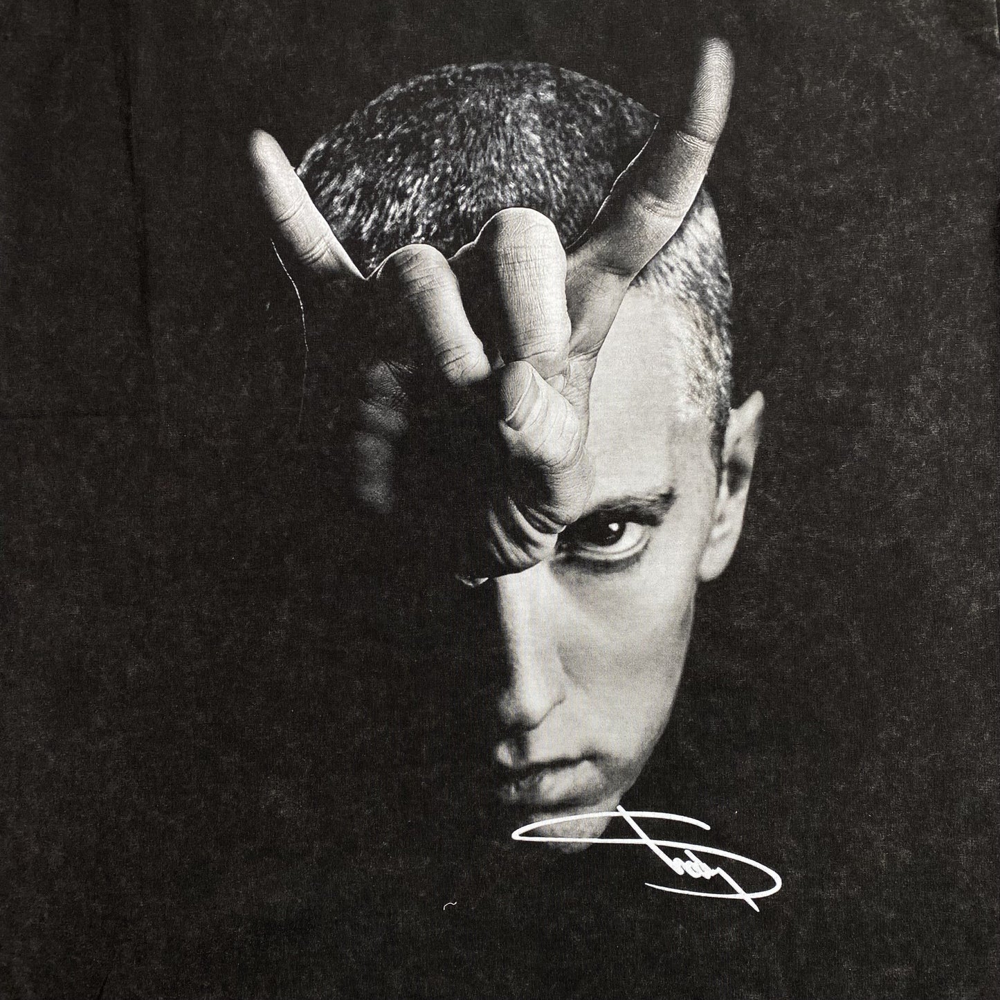 T-shirt graphique vintage Eminem gris foncé