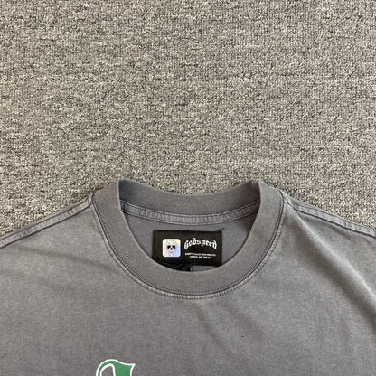 T-SHIRT GODSPEED AMIGOS GRIS DÉLAVÉ