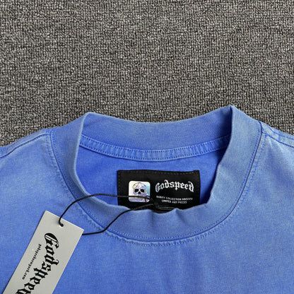 T-shirt Godspeed Artificial Love bleu délavé