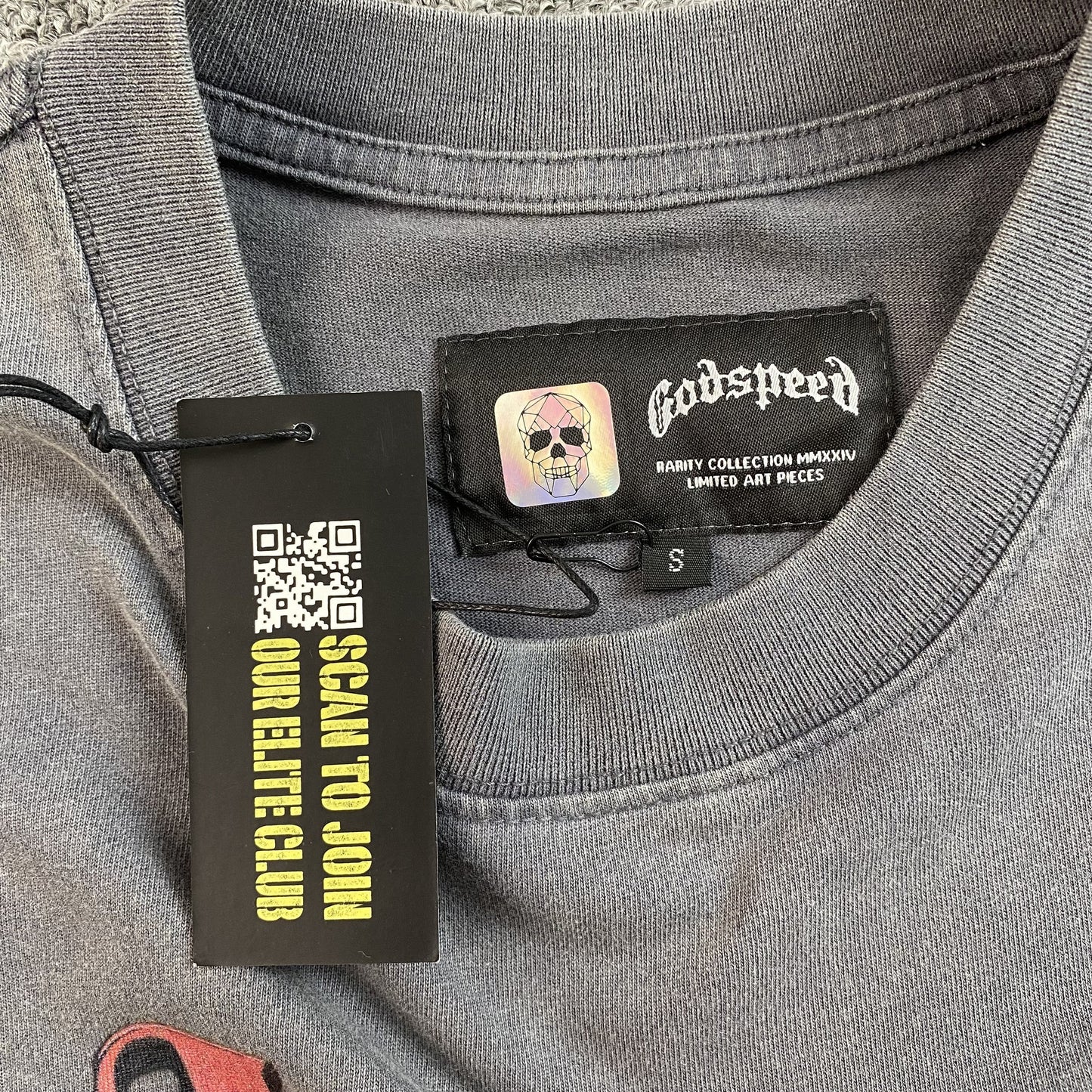 T-shirt Godspeed E Pluribus Unum gris délavé