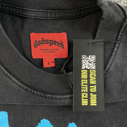 T-shirt Godspeed Eternal Dream noir délavé