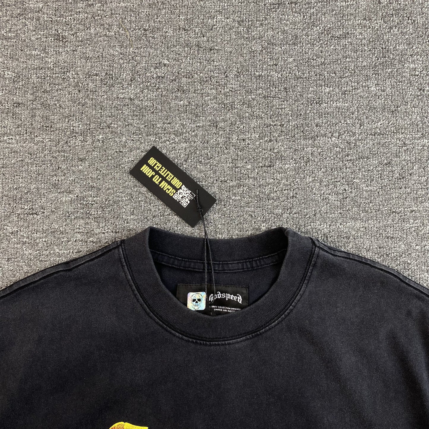 T-shirt noir Godspeed Long Lonely Road