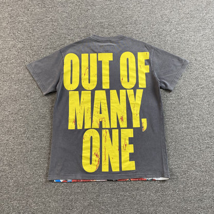 T-shirt gris « GODSPEED LONG LONELY ROAD »