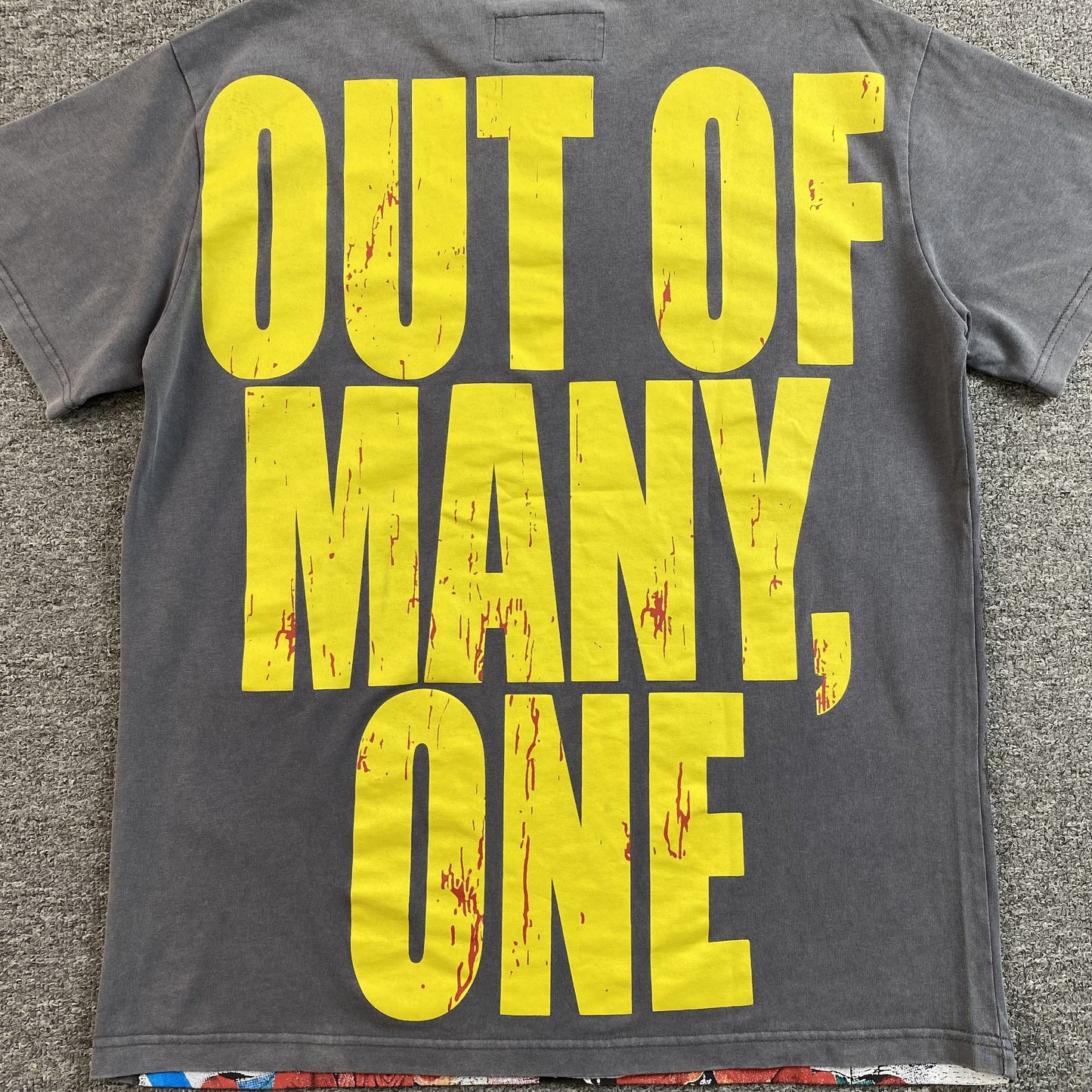 T-shirt gris « GODSPEED LONG LONELY ROAD »