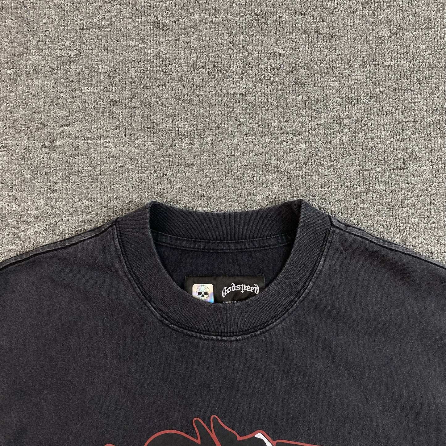 T-shirt GODSPEED RACER GOLDIE noir délavé