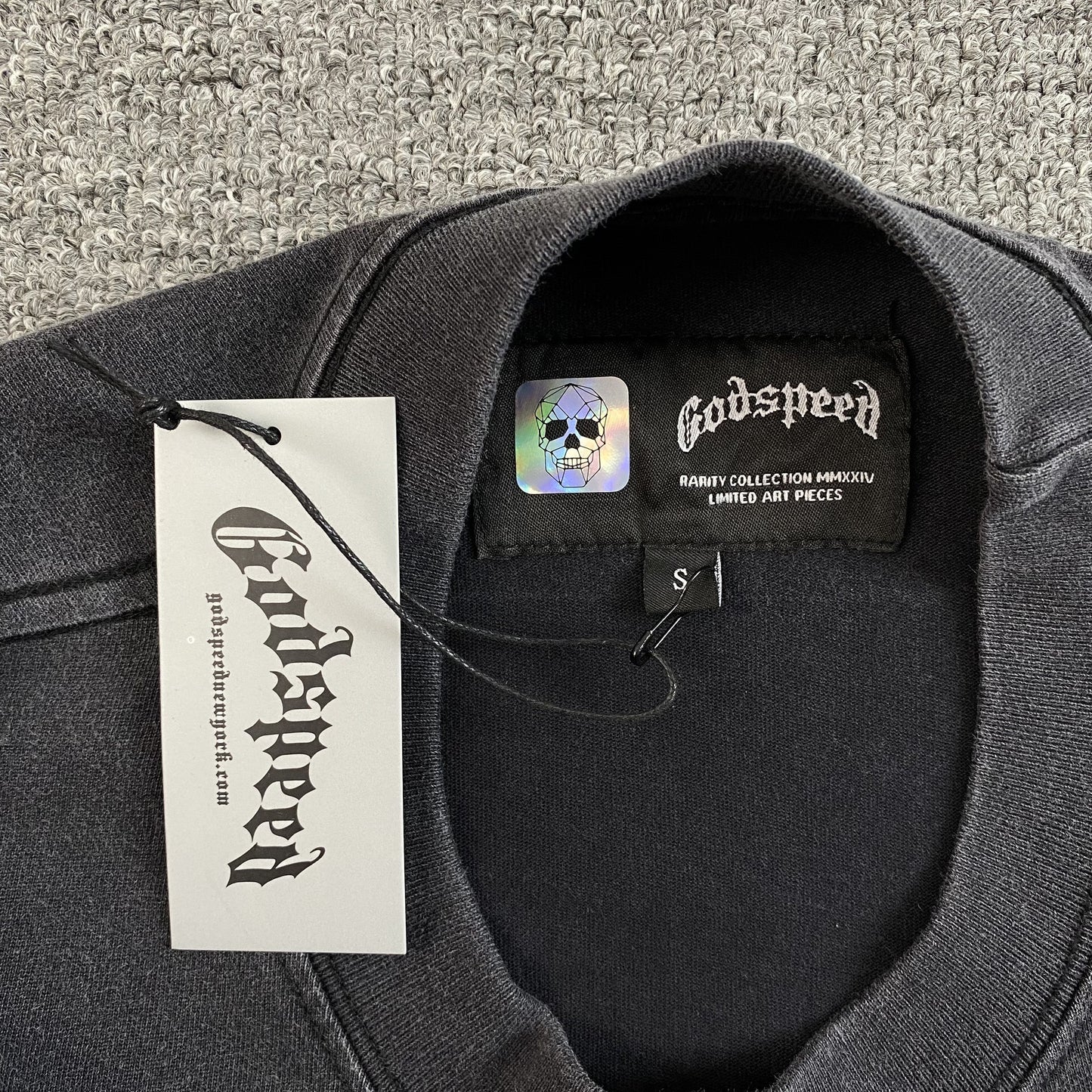 T-shirt GODSPEED RACER GOLDIE noir délavé