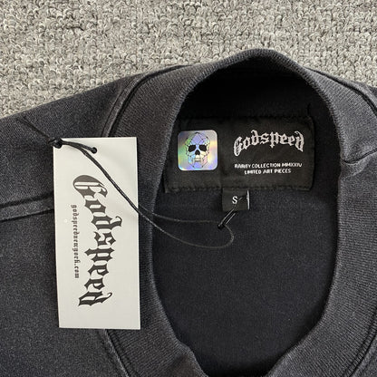 T-shirt GODSPEED RACER GOLDIE noir délavé