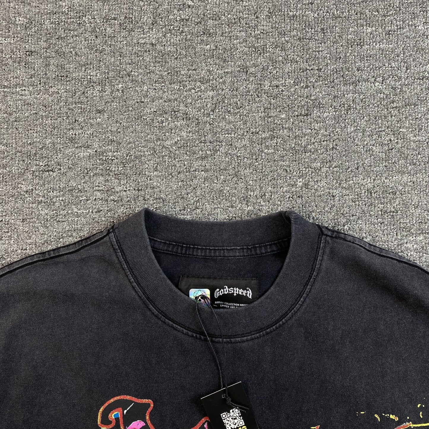 T-shirt Godspeed Rock Dreams noir délavé