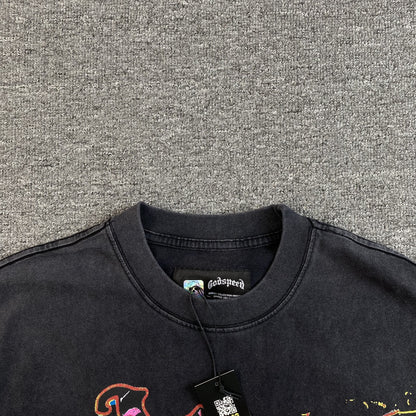 T-shirt Godspeed Rock Dreams noir délavé