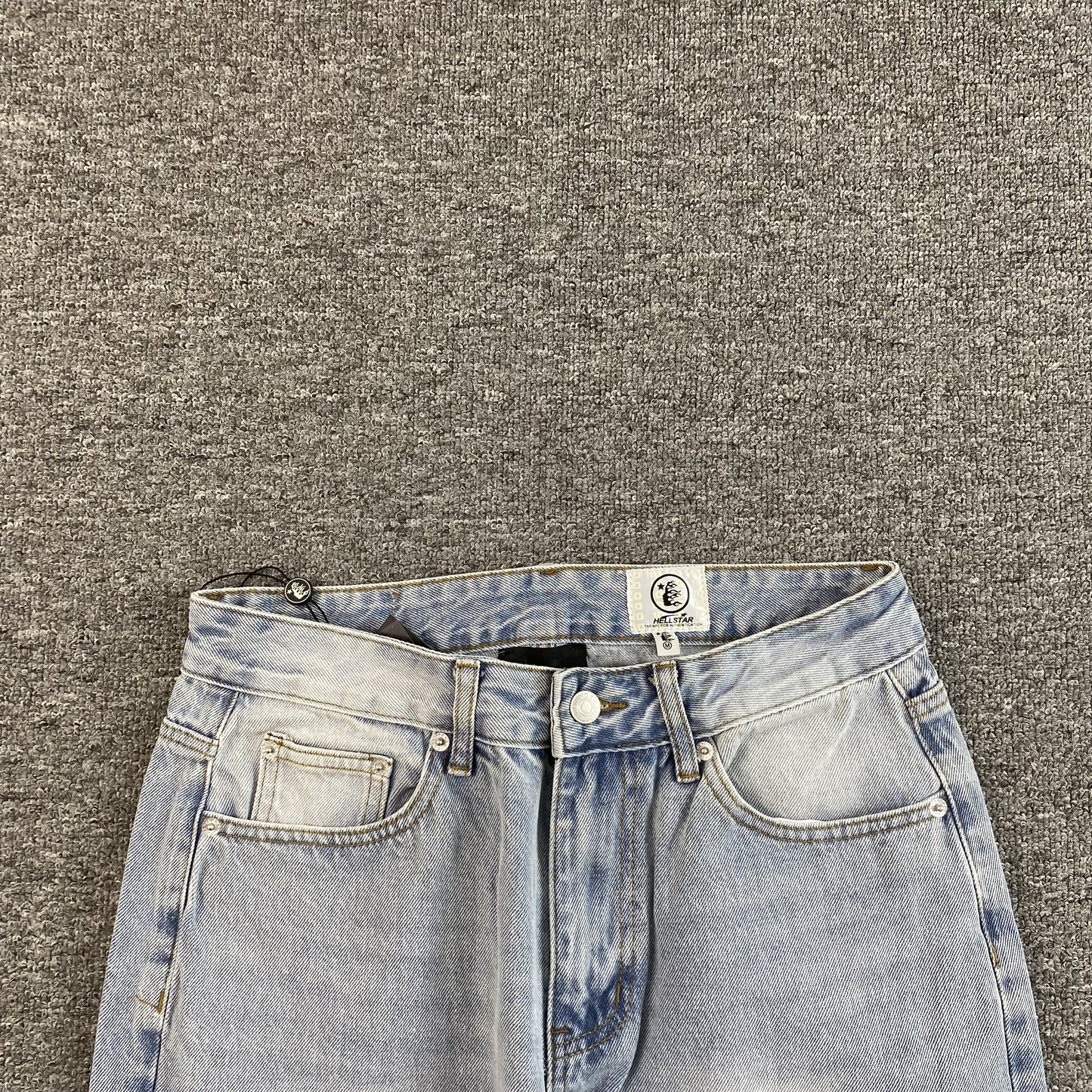 JEANS HELLSTAR BLACK FLAME BLEU DÉLAVÉ