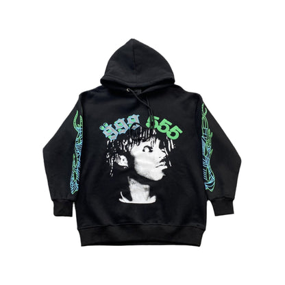 Sweat à capuche noir JUICE WRLD x SP5DER