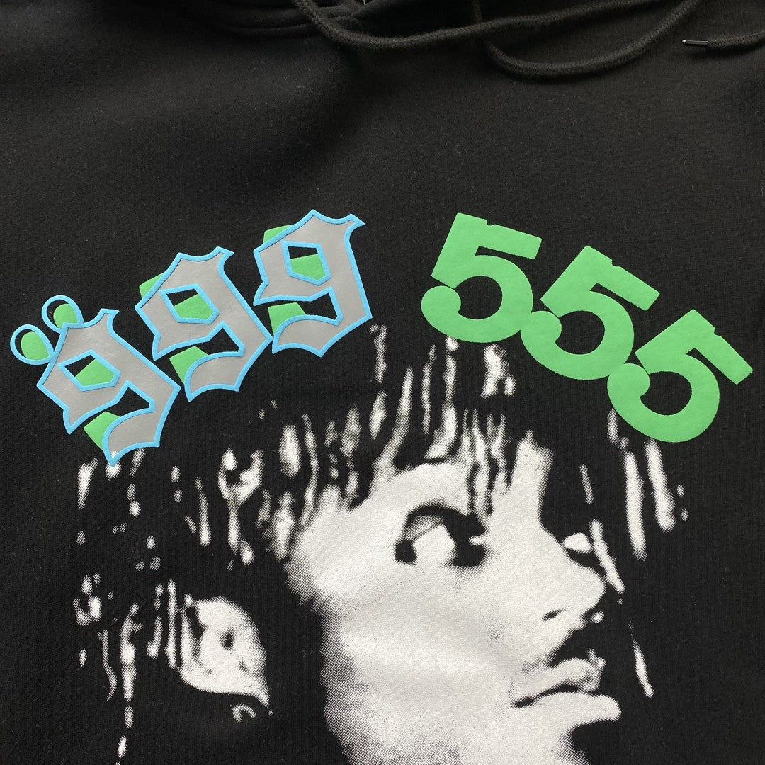 Sweat à capuche noir JUICE WRLD x SP5DER