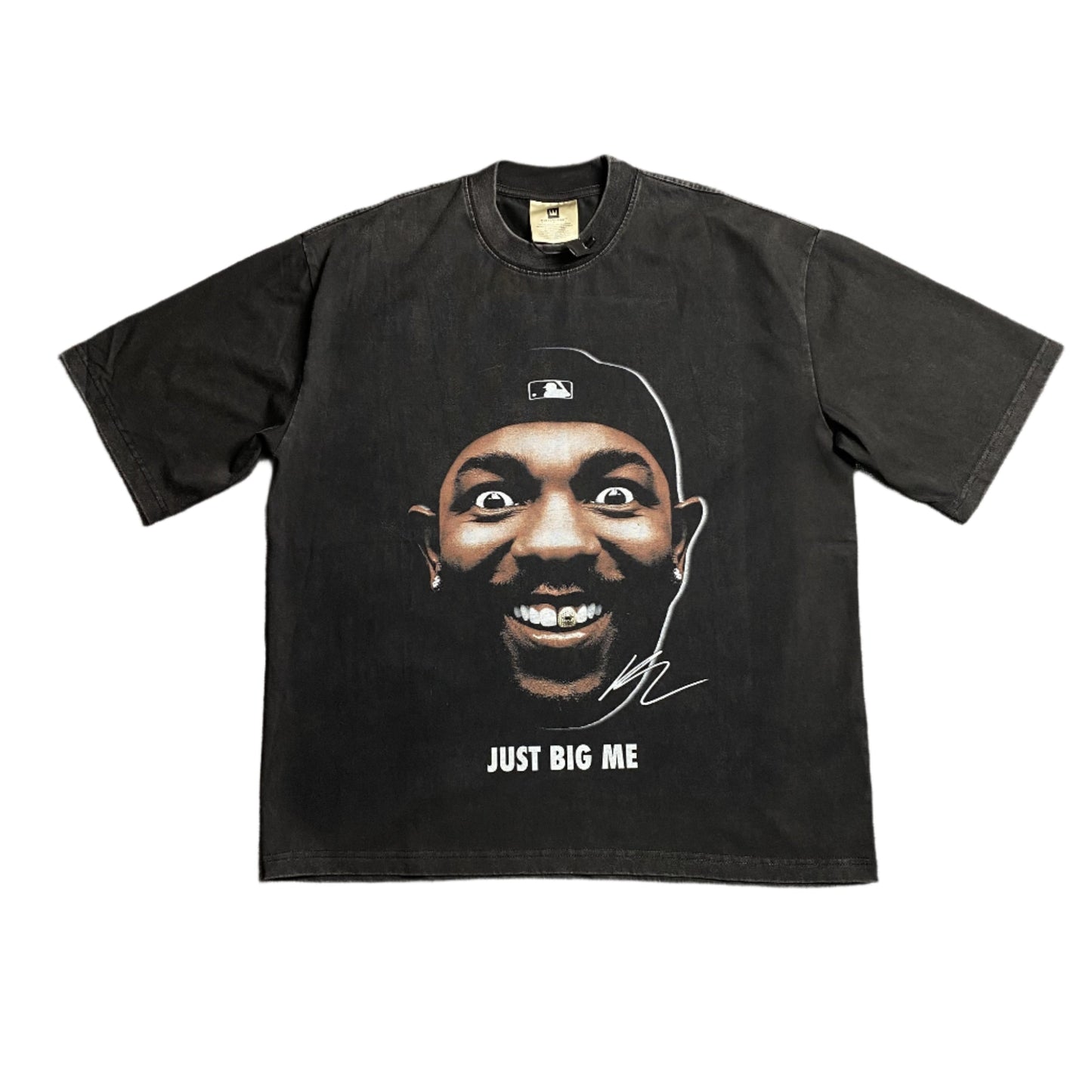 T-shirt graphique vintage Kendrick Lamar gris foncé