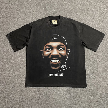 T-shirt graphique vintage Kendrick Lamar gris foncé