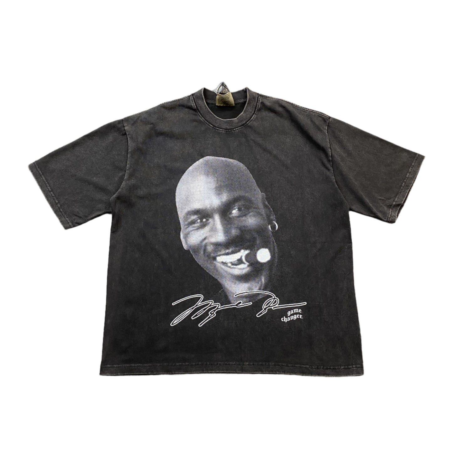T-shirt graphique vintage Michael Jordan gris foncé